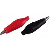 Зажим крокодил 5А 40мм в изоляторе 2 штуки Rexant 16-0001-9  картинка